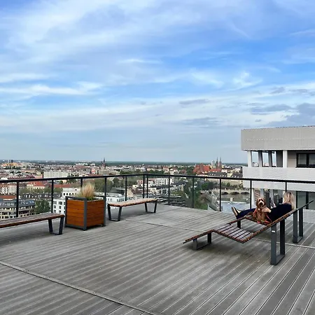 アパート Family House By The River Odra -panoramic Terrace - 3room With 2 Separate Bedrooms And 2 Balconies By Wroapart-pl- Perfect For Family & Business