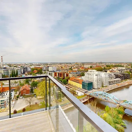 Family House By The River Odra -panoramic Terrace - 3room With 2 Separate Bedrooms And 2 Balconies By Wroapart-pl- Perfect For Family & Business ヴロツワフ