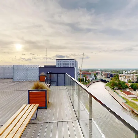 Family House By The River Odra -panoramic Terrace - 3room With 2 Separate Bedrooms And 2 Balconies By Wroapart-pl- Perfect For Family & Business * Вроцлав