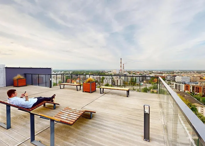 Family House By The River Odra -panoramic Terrace - 3room With 2 Separate Bedrooms And 2 Balconies By Wroapart-pl- Perfect For Family & Business * Wrocław